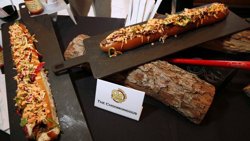 Texas Rangers roll out two-foot-long hot dog