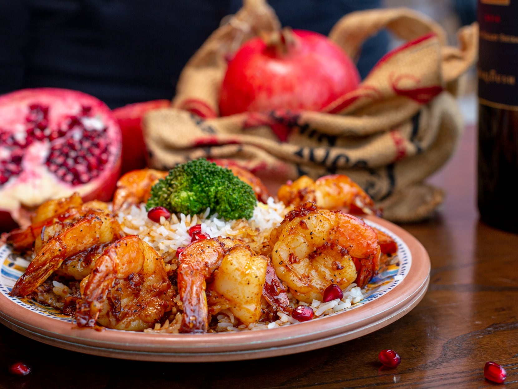 The Pomegranate Shrimp is a favorite at Cafe Izmir in Dallas.