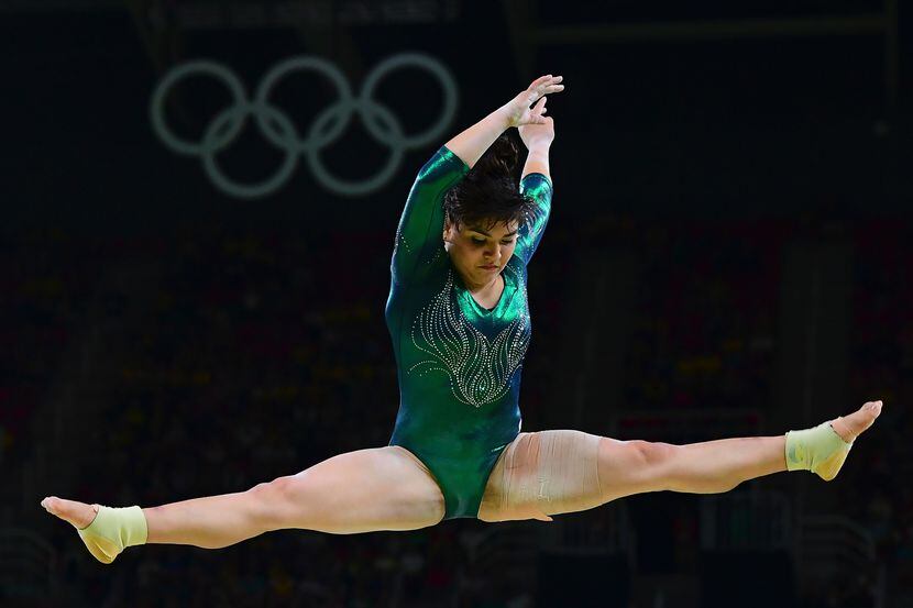 La gimnasta mexicana Alexa Moreno durante una de sus rutinas en los Juegos Olímpicos de Río...