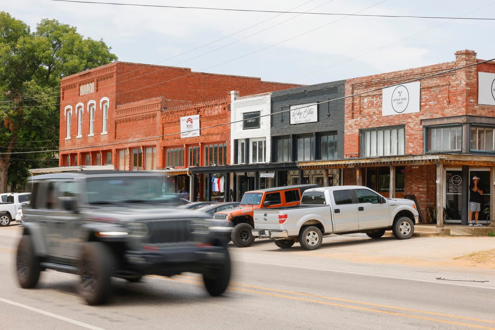 Traffic passes through downtown Aubrey. A master plan in 2015 outlined recommendations for a...