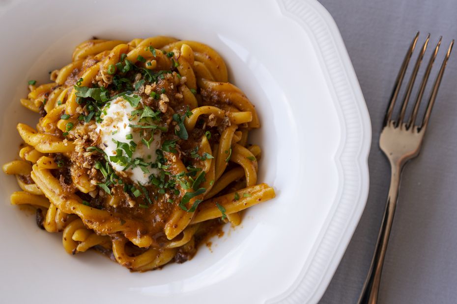 Short rib bolognese is among the house-made pastas at Monarch.