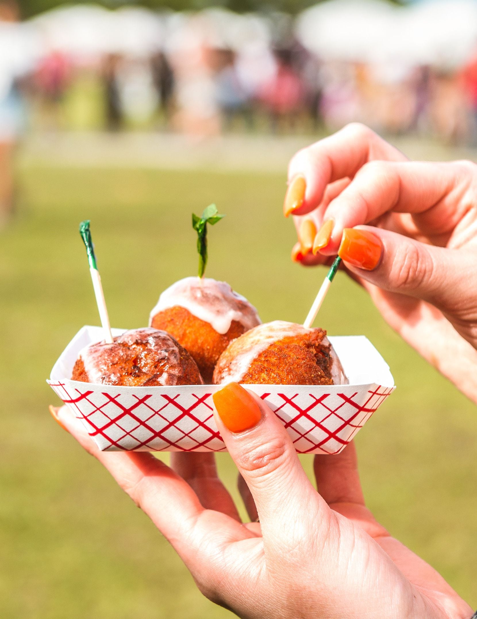 Deep fried watermelon has been a dish at the Vegandale festival.