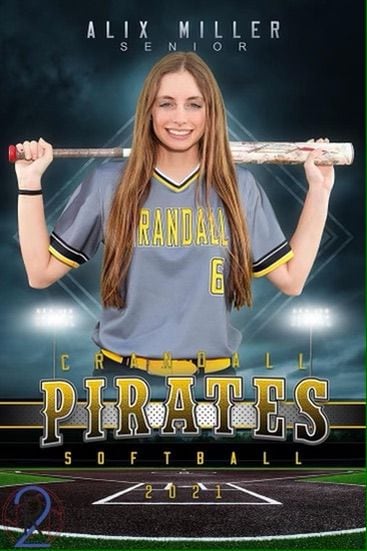 Softball player of the week Alix Miller, Crandall High School Pirates.
