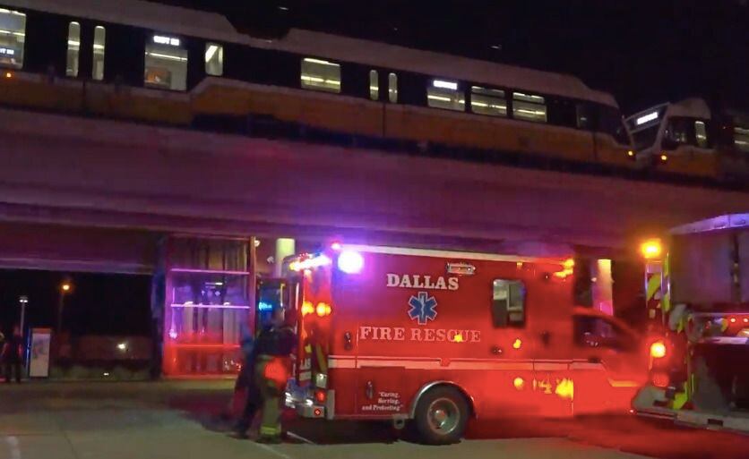 A rider was shot on a train at the Inwood/Love Field Station in Dallas early Tuesday, May...