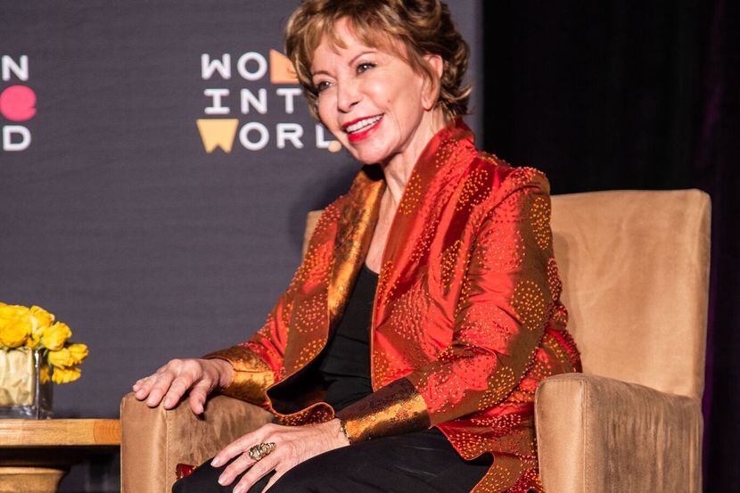 Isabel Allende fotografiada en Dallas durante su participación en el evento “Women in the...