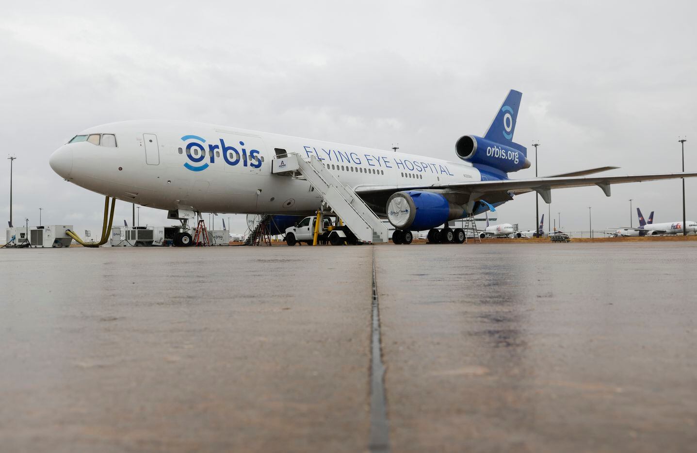 Orbis Flying Eye Hospital located in Fort Worth Alliance Airport on Thursday, Aug. 18, 2022....