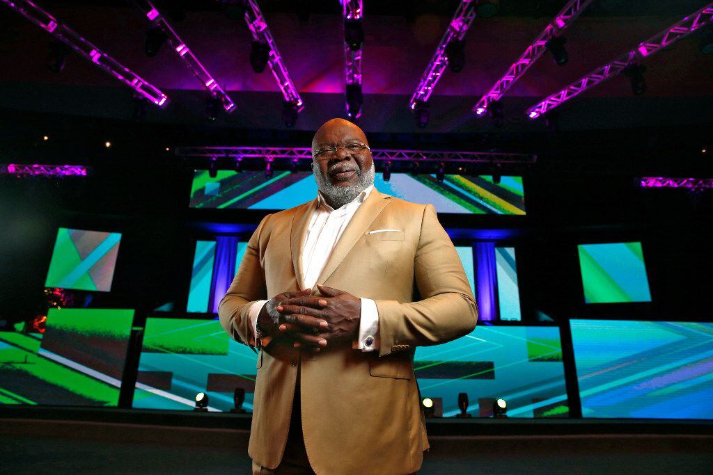 Bishop T.D. Jakes in the sanctuary at The Potter's House in Dallas on June 16, 2017. 