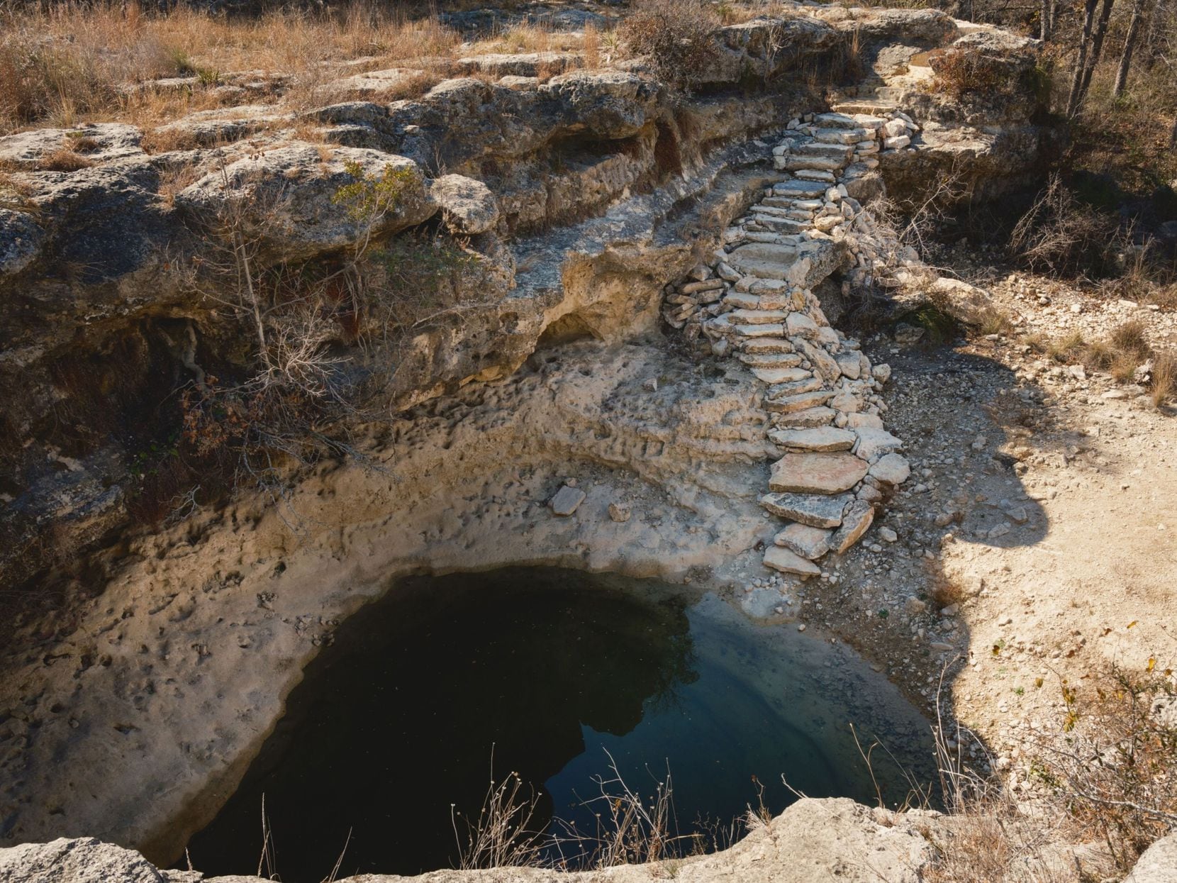 Little Dead Man's spring-fed hole would serve as a natural swimming hole at the future...