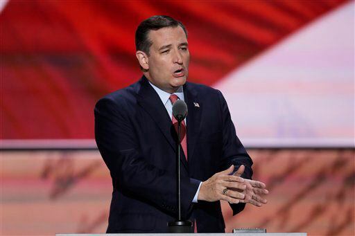 El senador republicano Ted Cruz, de Texas, habló durante el tercer día de la Convención...