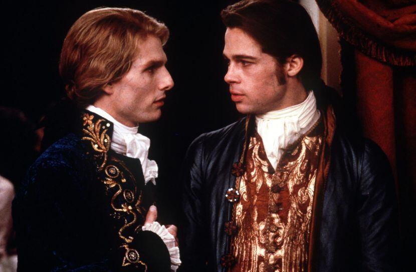 Tom Cruise (left) and Brad Pitt star in 'Interview with the Vampire'