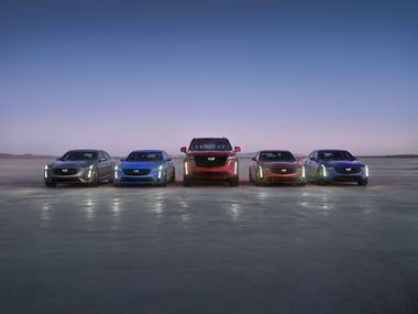 The 2023 Cadillac V series lineup.
The Escalade-V expands the V-Series lineup, now in its...