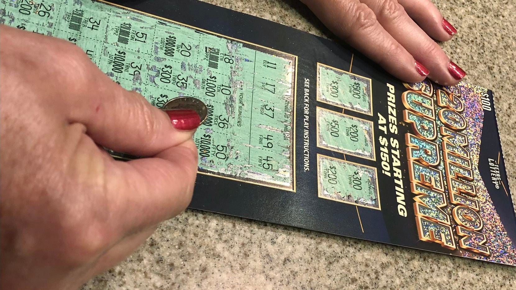 The state of Texas is the first to offer a scratch off lottery ticket that costs an...