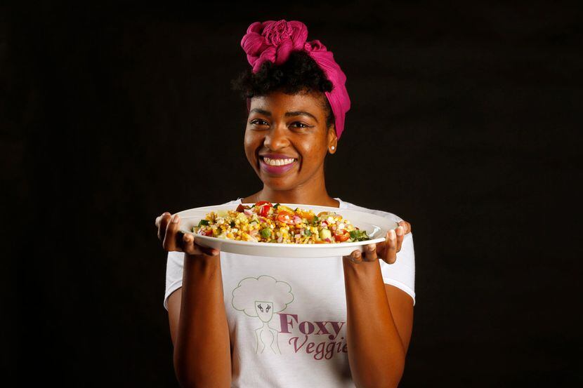 Ashley Douglas, aka Foxy Veggies, loves to make a grilled corn salad for barbecues.