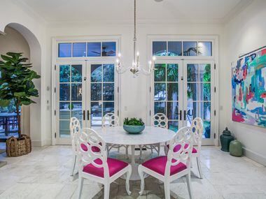 A look at the breakfast room of the Dallas home Kameron Westcott is selling.