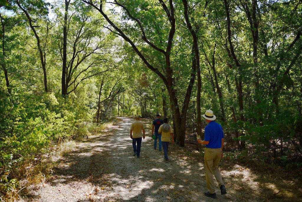 Unlike some of the paths in the Great Trinity Forest, everything along the Elm Fork is...