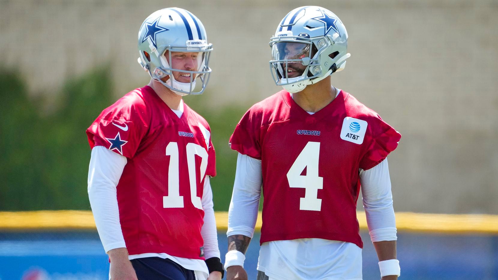 Dak Prescott and Cooper Rush, the quarterback room that Cam could walk into if signed by the Cowboys
