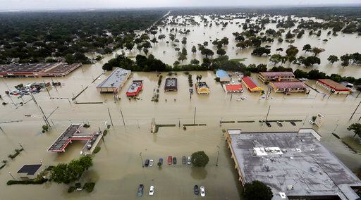 Efectos del pasó del huracán Harvey en Houston./AP
