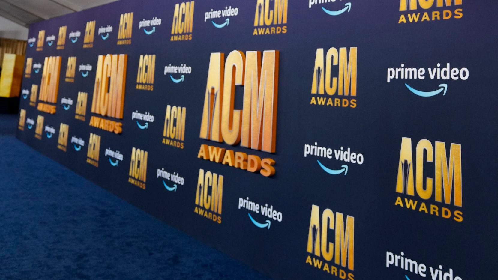 The red carpet is pictured at the 57th Academy of Country Music Awards on Monday, March 7,...