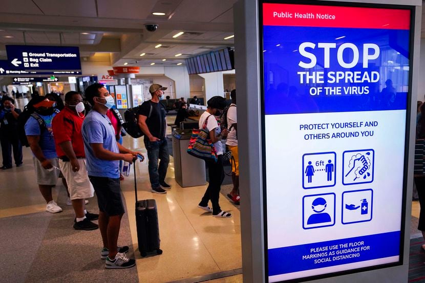Desde el 2 de julio es obligatorio usar mascarillas en el Aeropuerto Internacional de DFW.