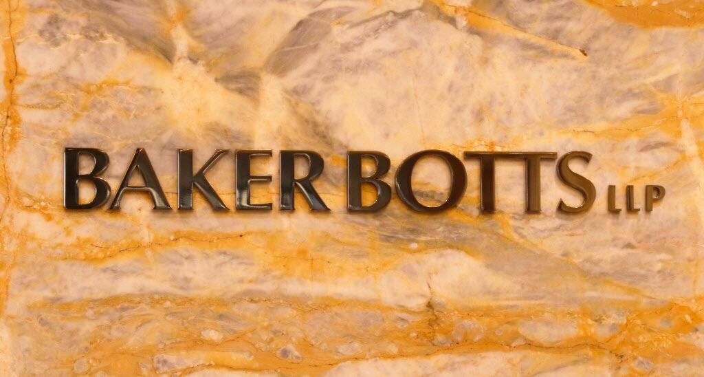 Baker Botts, LLP, located in the Trammell Crow Center at 2001 Ross Avenue in Dallas. Photo...