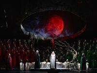 A scene from Act 1 of Wagner's 'Lohengrin' in the Francois Girard production at the...