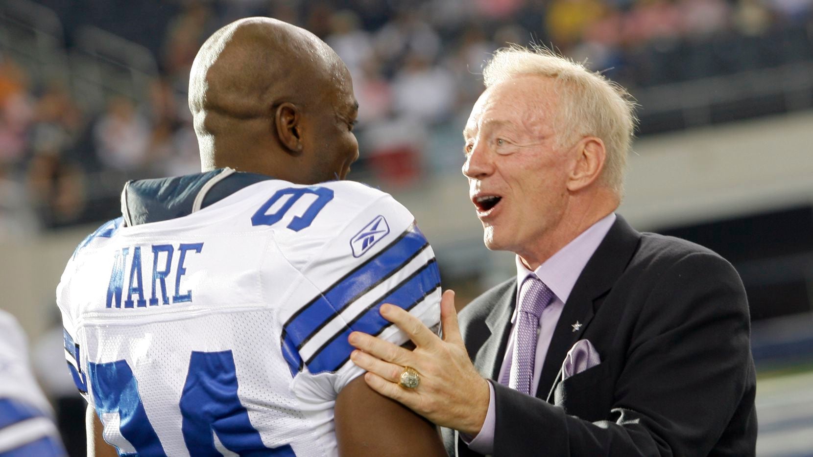 DeMarcus Ware thanks Jerry Jones for allowing him to test the free ...