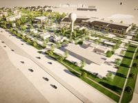 The $130 million South Pointe Park development in Kaufman will included a sports center,...